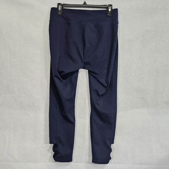 Zenergy by Chicos Navy Blue Athletic Leggings 88% Polyester 12% Spandex Sz 1 (M) - Picture 2 of 6